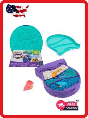 Kinetic Sand Project Planet Deep Sea 24oz Sensory Sand Sea Creature Tools